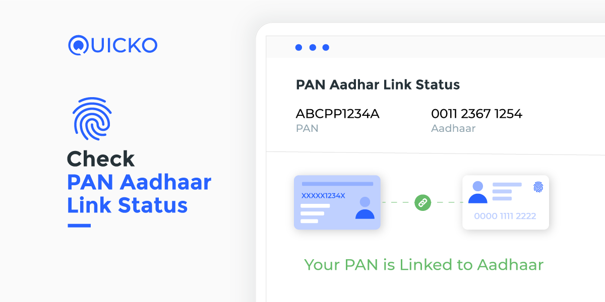 Check Pan Aadhaar Link Status Quicko