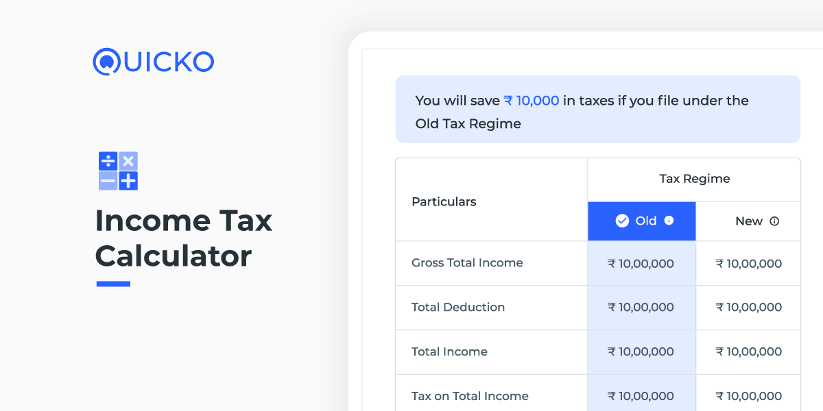 Income Tax Calculator Calculate Taxes For FY 2020 21 And AY 2021 22 